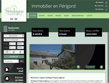 Tablet Screenshot of dordognepropertyagency.com